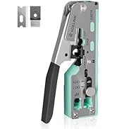 VCELINK RJ45 Crimp Tool, All-In-One Ethernet Crimper for CAT7/CAT6A/CAT6/CAT5E/CAT5, No Screwdriv...