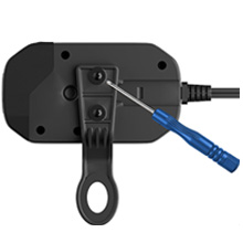 Secure the bracket by tightening the screws.