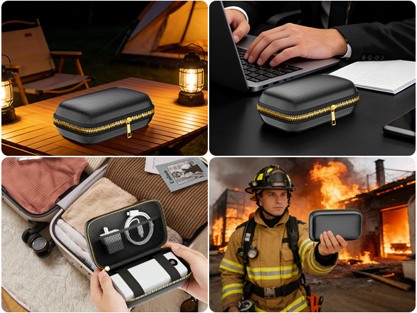 Tamfile Fireproof Organizer Case for Power Bank