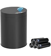 LJIACLEA Bathroom Trash Can with Lid 2.6 Gallon Stainless Steel TrashCans Automatic Touchless Bat...