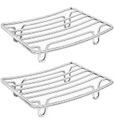 GUUKAR Bar Soap Dish Holder for Shower Bathroom Stainless Steel Rust Proof Self Draining, Chrome-...