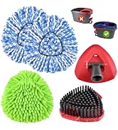 Mop Heads Replacement for Ocedar Mop Replace Heads for O Cedar RinseClean 2 Tank Spin Mop Include...