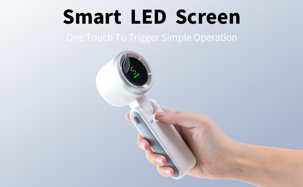 Mini Portable Fan, 180°Adjustable, 5 Speeds, Handheld/Neck/Desk 3 in 1 Personal Hand Fan