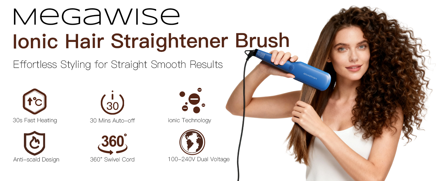 hair straightener brush