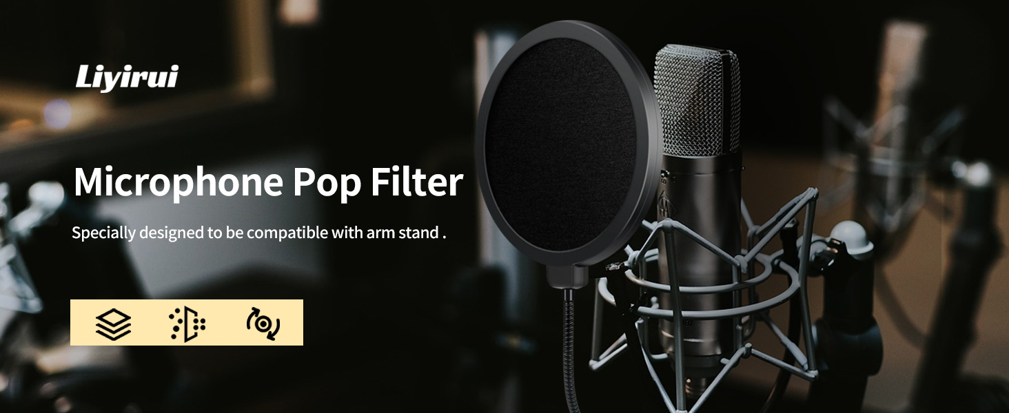 pop filter clip