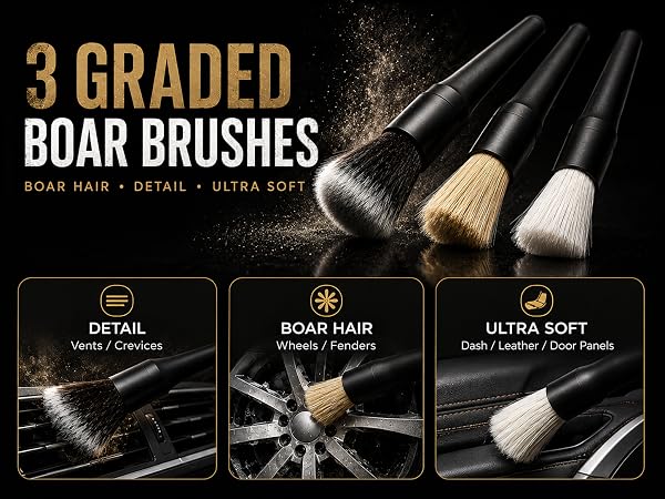 3 Ultra Fine Crevice Brushes