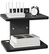 WALI Floating TV Shelf, 2 Tier Projector Shelf for DVD Players, Routers, Game Consoles, Cable Box...