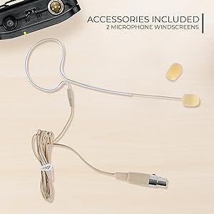 In Ear Back Electric Microphone - Portable Omnidirectional Wired Headset Pro Voice Audio Condenser