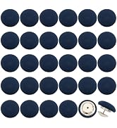 BENECREAT 32 Sets 0.67Inch Baseball Cap Button Top Replacement Hats Buttons, Prussian Blue Cloth ...