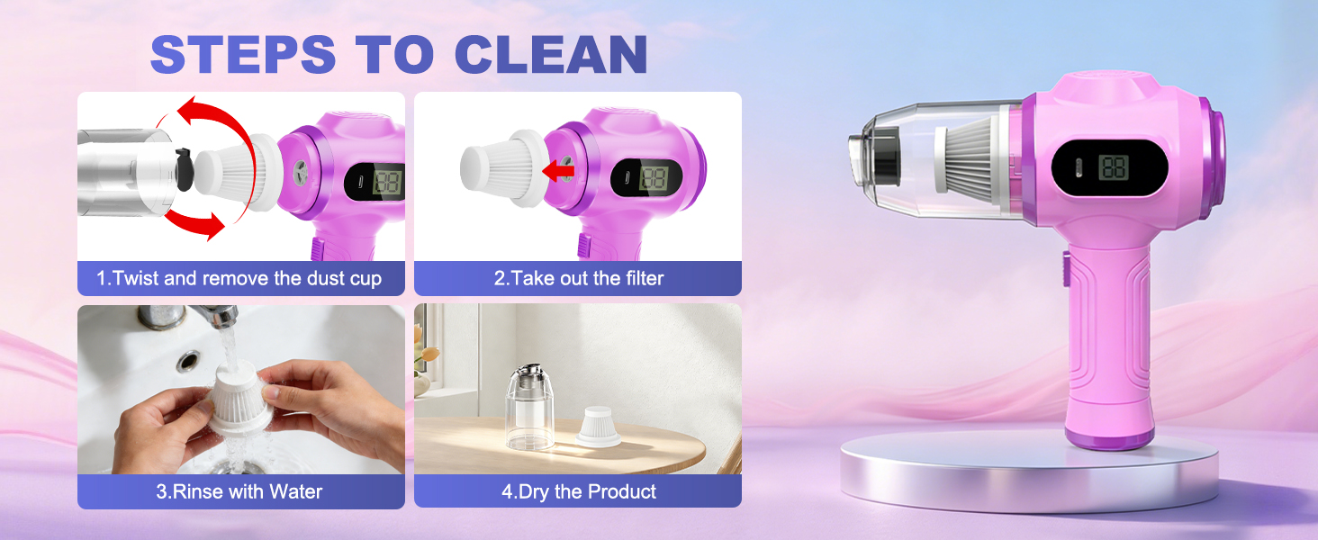 steps to clean