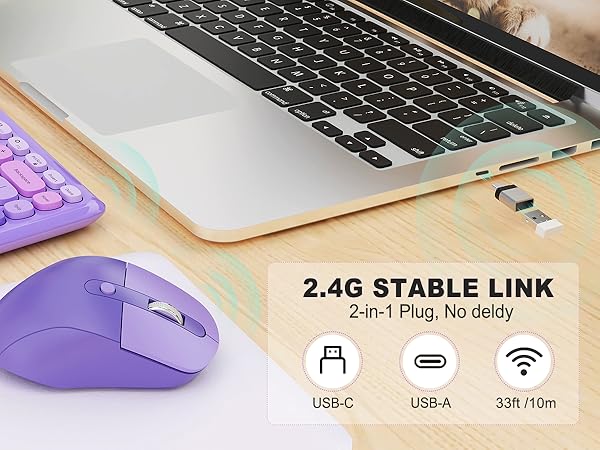 Ergonomic Wireless Keyboard Mouse