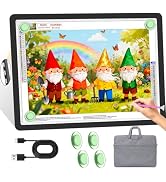 KOBAIBAN Diamond Art Light Board with Carry Bag, Rechargeable 4000mAh A3 Light Pad for Diamond Pa...