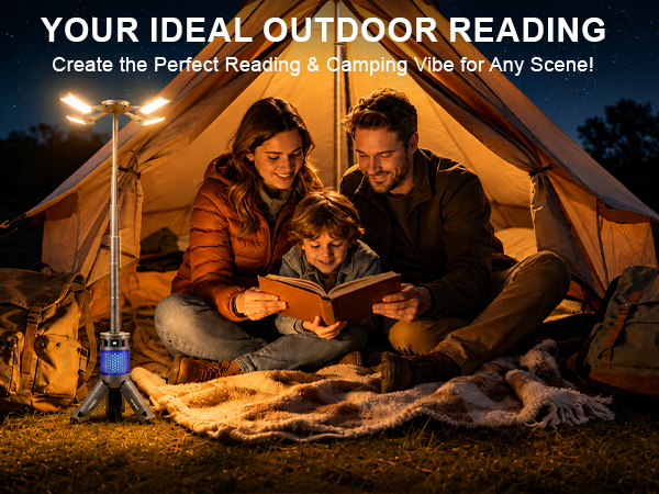 camping light with stand