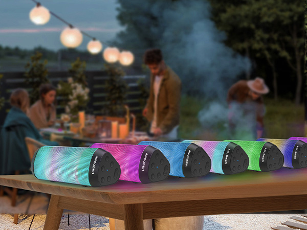 Cool LED Light Wireless Bluetooth Speakers, perfect for party, birthday, Christmas, holiday, gift