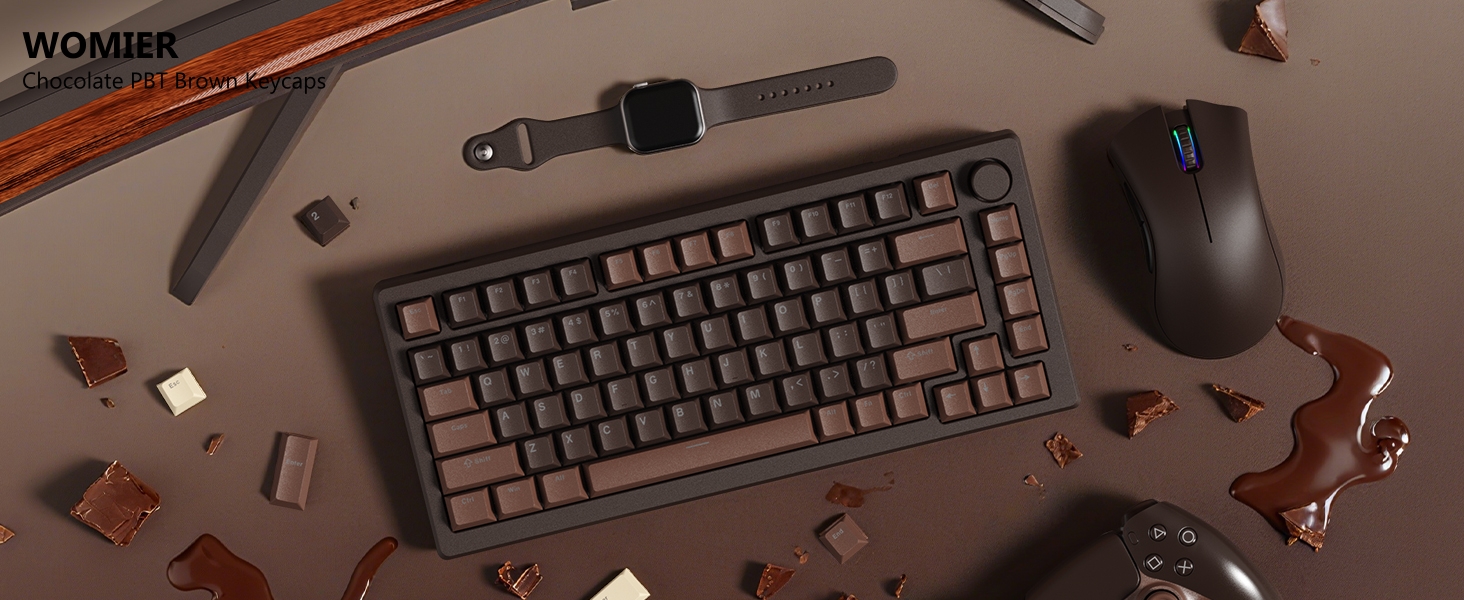 Keycaps for Mechanical Keyboard, PBT Keycaps Cherry Profile, Shine Through Key cap