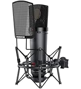 TAKSTAR XLR Cardioid Condenser Microphone, SM-10 34mm Large Diaphragm Recording Studio Microphone...