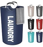 StorageRight 90L Large Laundry Basket, Laundry Hamper, Dirty Clothes Hamper for Laundry, Collapsi...
