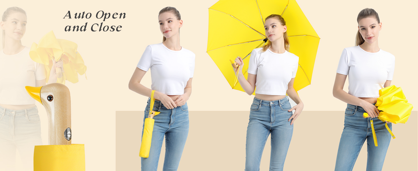 yellow duck umbrella