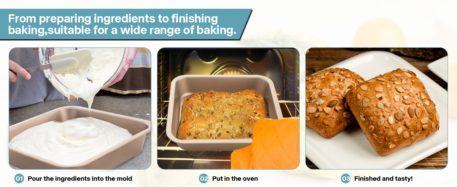 8×8 square cake pan