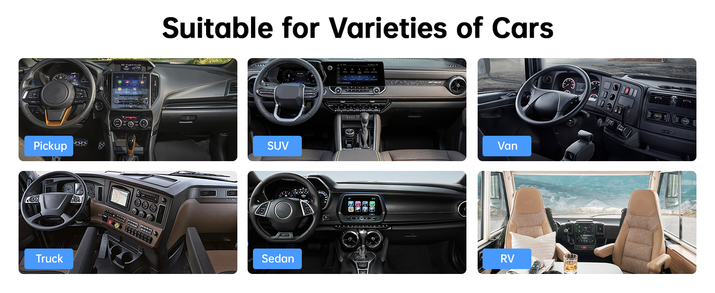 suitable for pickup suv van truck sedan rv etc.