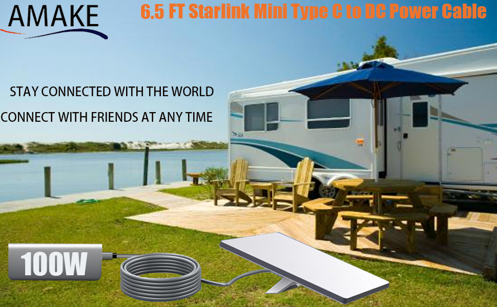 Starlink Mini USB C to DC Power Cable