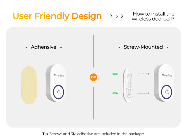 Wirless door bell with Sound Alert