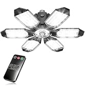 TANBABY 260W Motion Sensor Garage Lights, 30000LM Shop Lights with Remote Control 3 Modes (ON/Off...