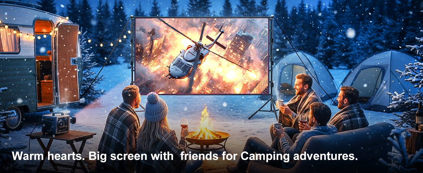 Winter Outdoor Camping Party