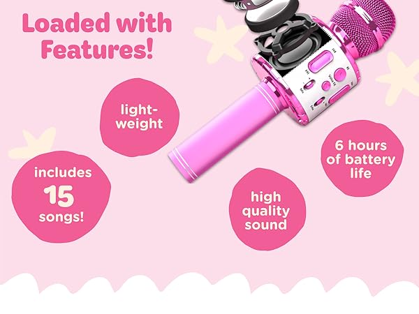 Kid Star Karaoke pink Microphone