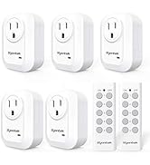 Syantek Upgraded Remote Control Outlet Wireless Light Switch for Household Appliances, Expandable...