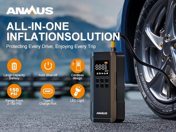 Tire Inflator Portable Air Compressor