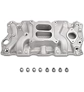 FGJQEFG Intake Manifold Dual Plane Compatible with SBC Small Block Chevy 350 1955-1995