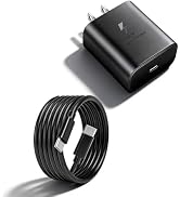 S25 Ultra Charger, 45W USB-C Super Fast Charger with 3.28FT Type C Cable Cord PPS/PD Wall Chargin...