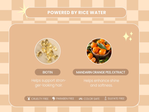 LUSETA rice water shampoo and conditioner