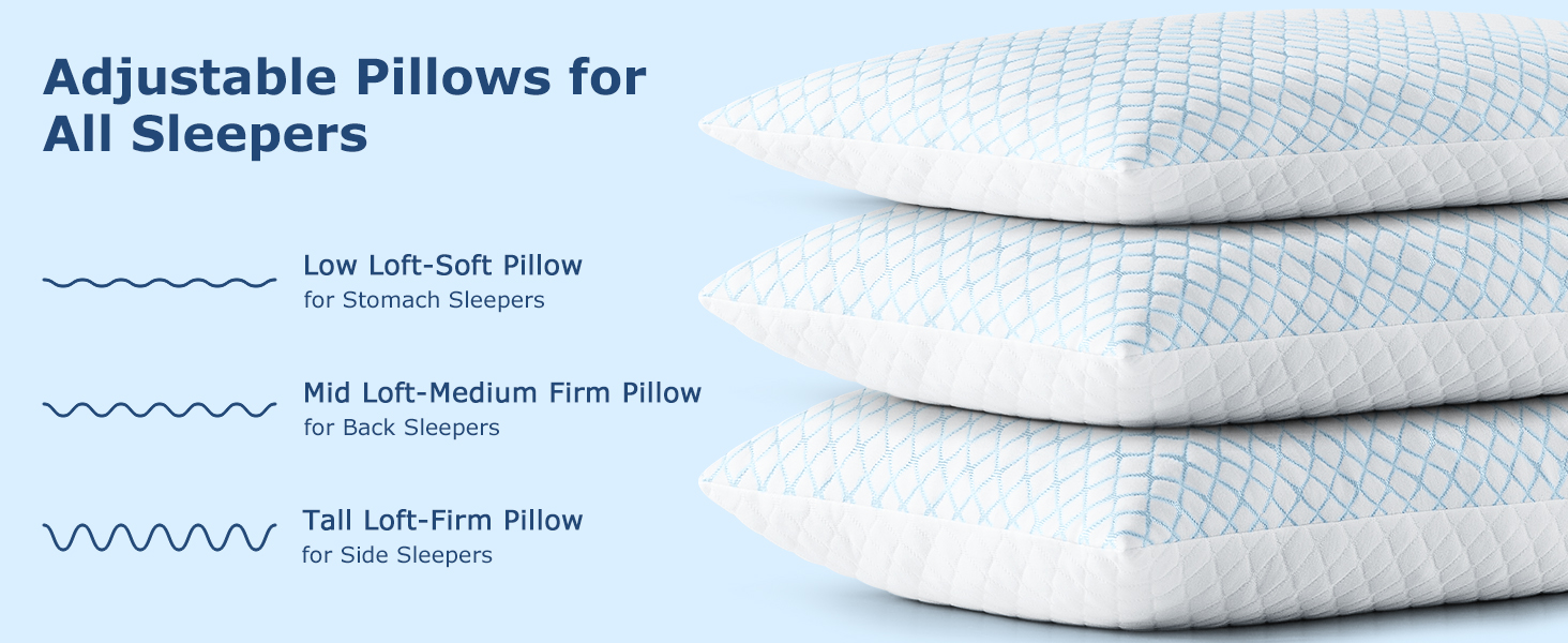 Adjustable Pillows for All Sleepers