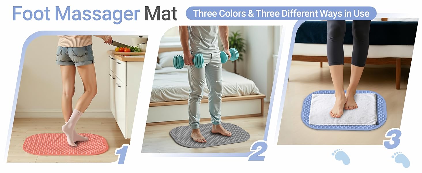GEENOA Upgrade Silicone Foot Massage Mat