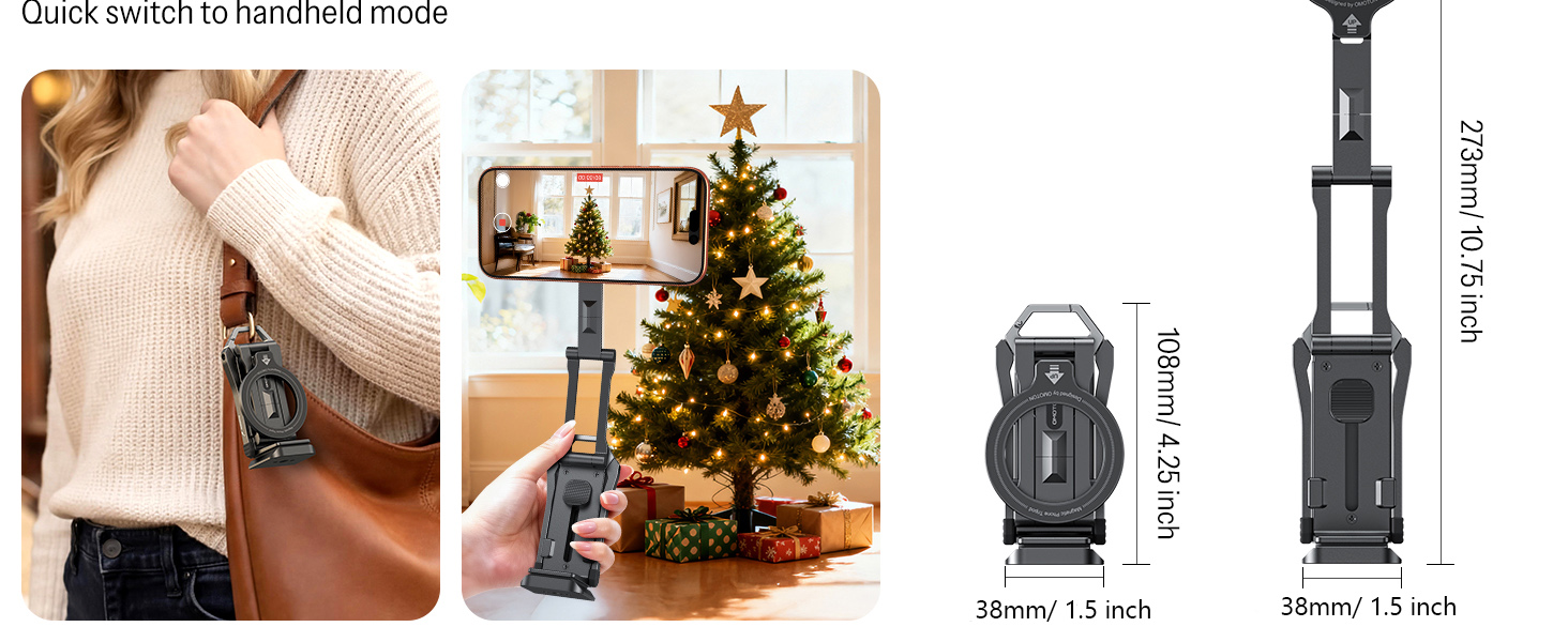 magnetic phone tripod