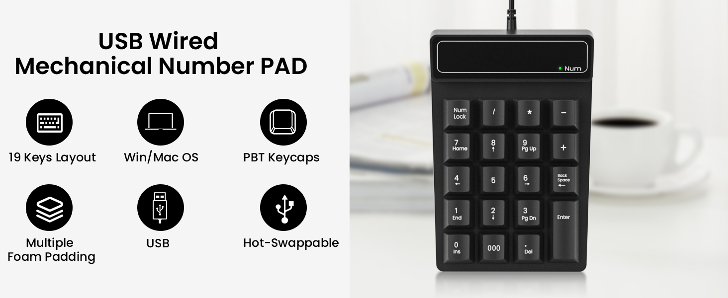 usb number pad for laptop