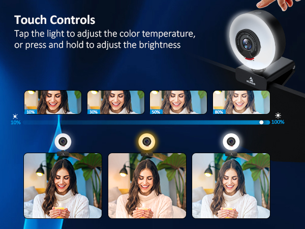 Support top stepless adjustment of color temperature and brightness
