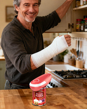 One Touch Battery Operated Automatic Can Opener