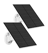 Solar Panel for Security Camera, 5W USB Solar Panel Compatible with Rechargeable Battery Camera, ...