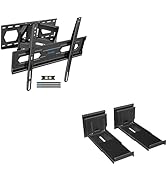 Full Motion TV Wall Mount Bracket for Most 32-70 inch TVs, Holds up to 110 lbs&amp;Universal Drywall ...