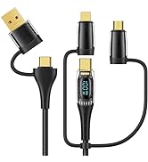 USB C to Multi Charging Cable, USAMS 100W 4FT 5A Type C to Type C Fast Charger Charging Cord with...