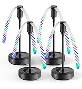 TriPole Fly Fans for Tables, 2000mAh Rechargeable Battery Operated Food Fan Lasts 20 Hrs with LED...