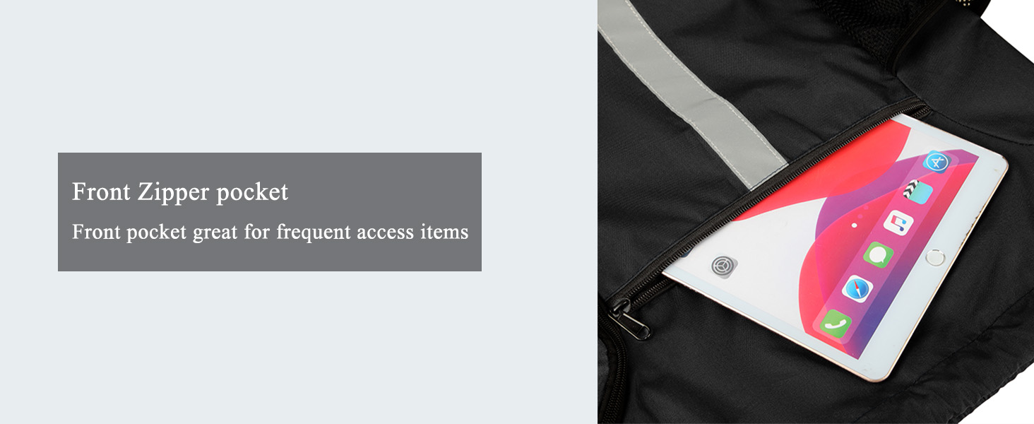 BeeGreen Drawstring Backpack Bag with Shoe Compartment 