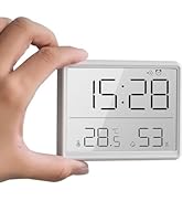GooDay Smart Digital Alarm Clock, w/Magnetic Attraction, Indoor Temperature Humidity, HD Screen H...
