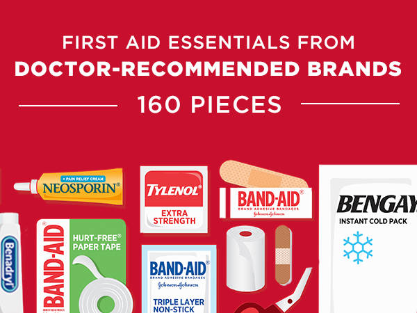 all-purpose first aid kit emergency travel portable car camping outdoor home wound care essentials