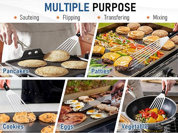 metal fish spatula turner spatulas slotted stainless steel set cooking kitchen use utensils eggs