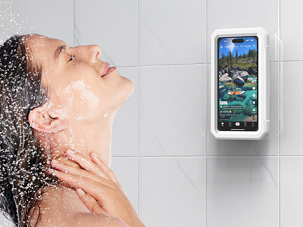 shower phone holder