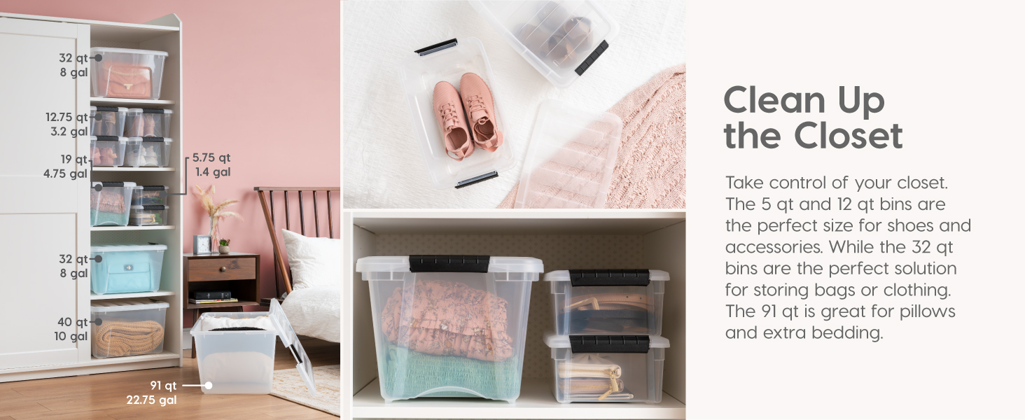 clean and organize the closet